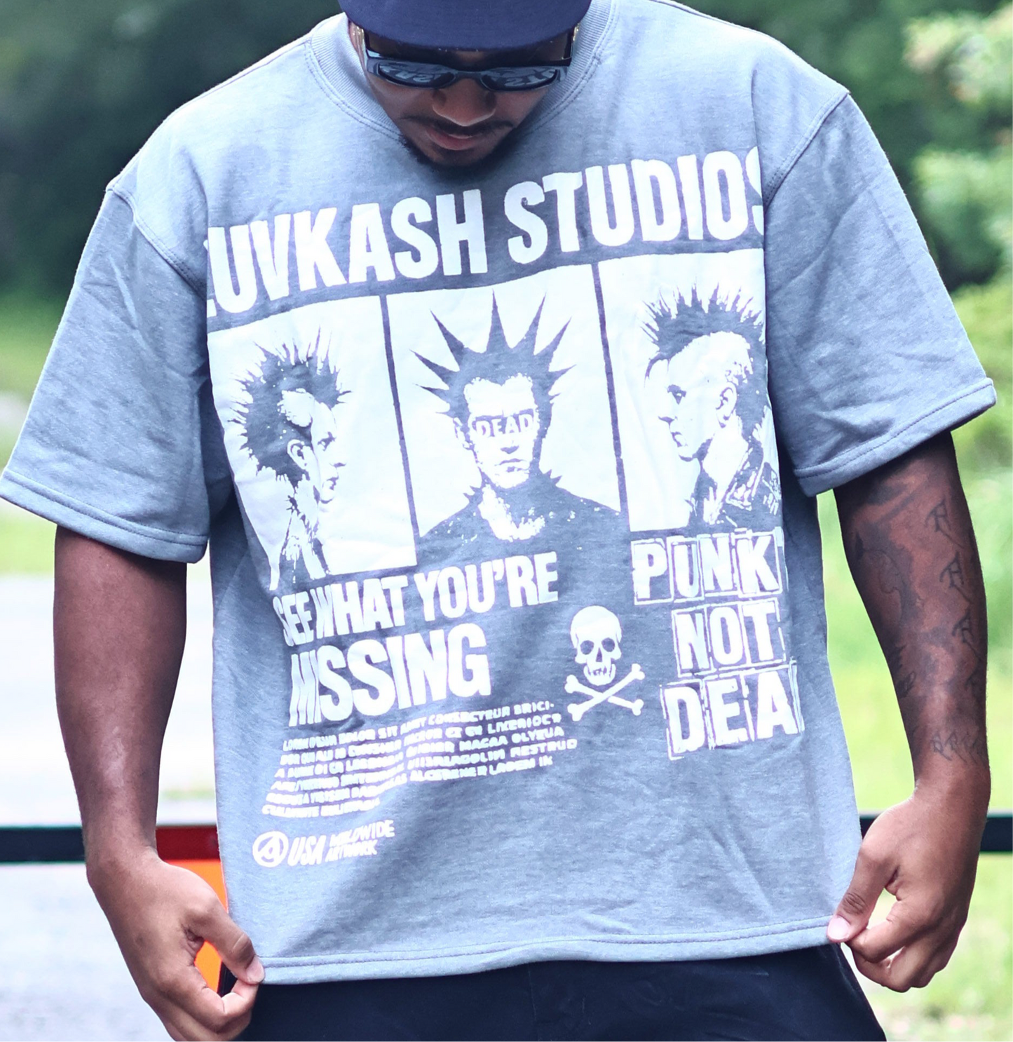 Grey LuvKash Studios Shirt