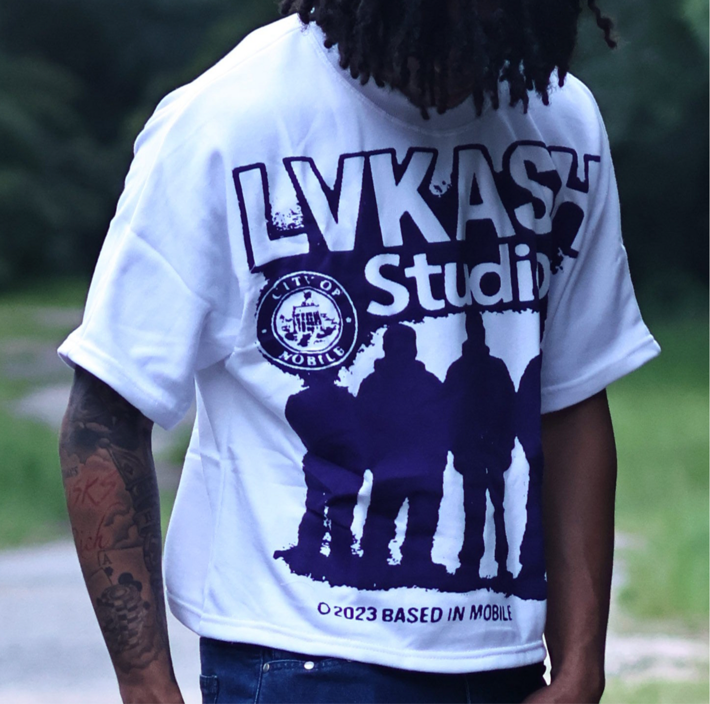 White/Purple LuvKash Studio Shirt