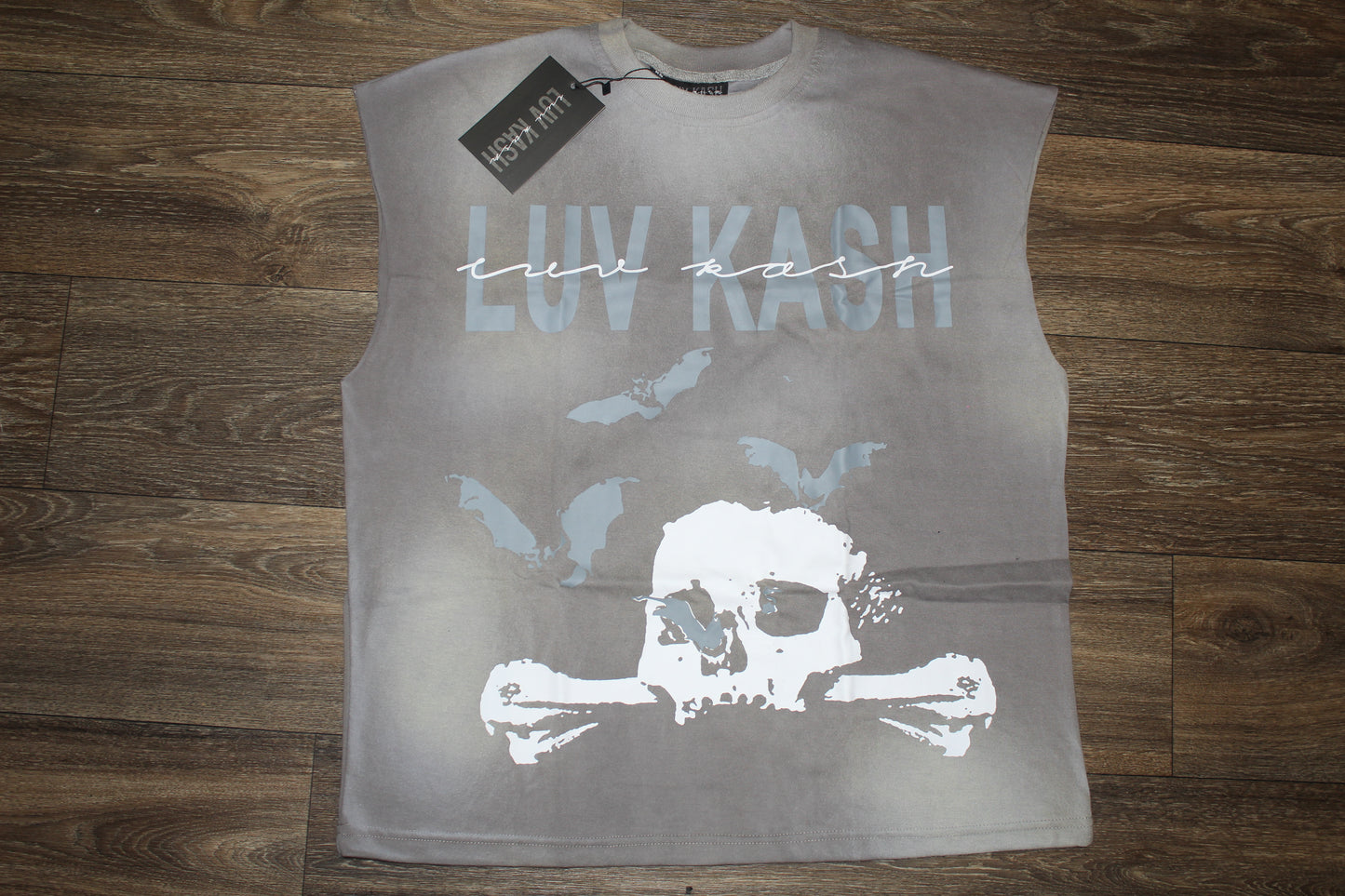 Grey “LuvKash Studios” Sleeveless Tee