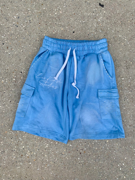 Blue “LuvKash Studios” Shorts