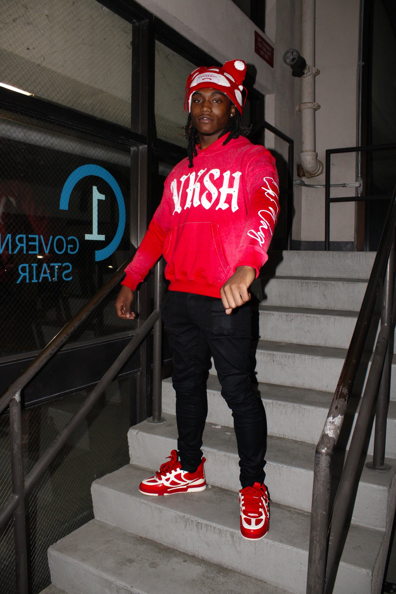 Red “Statement” Hoodie