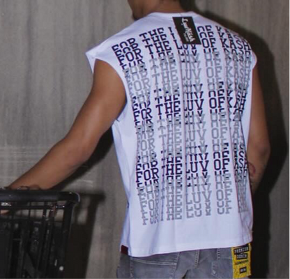 Men KashSkull Sleeveless - White